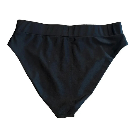 🩶Solid black, high waisted bikini bottom - Picture 2 of 3